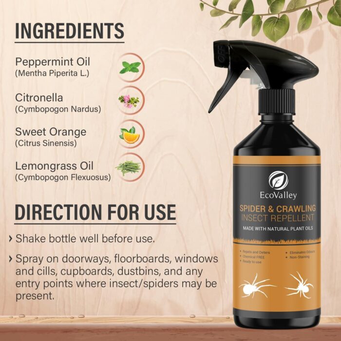 EcoValley Natural Humane Spider Repellent Spray