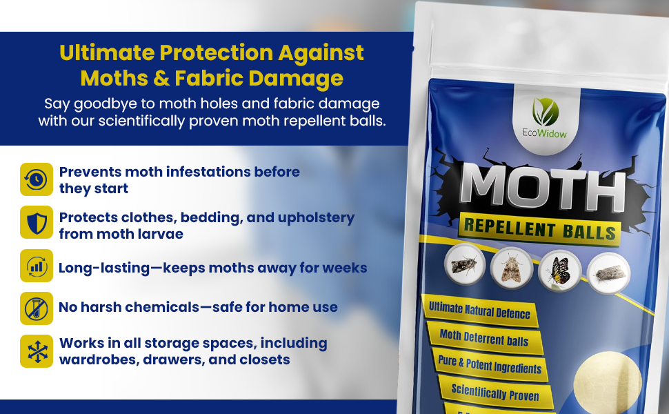 Natural moth repellent providing protection against moths and fabric damage